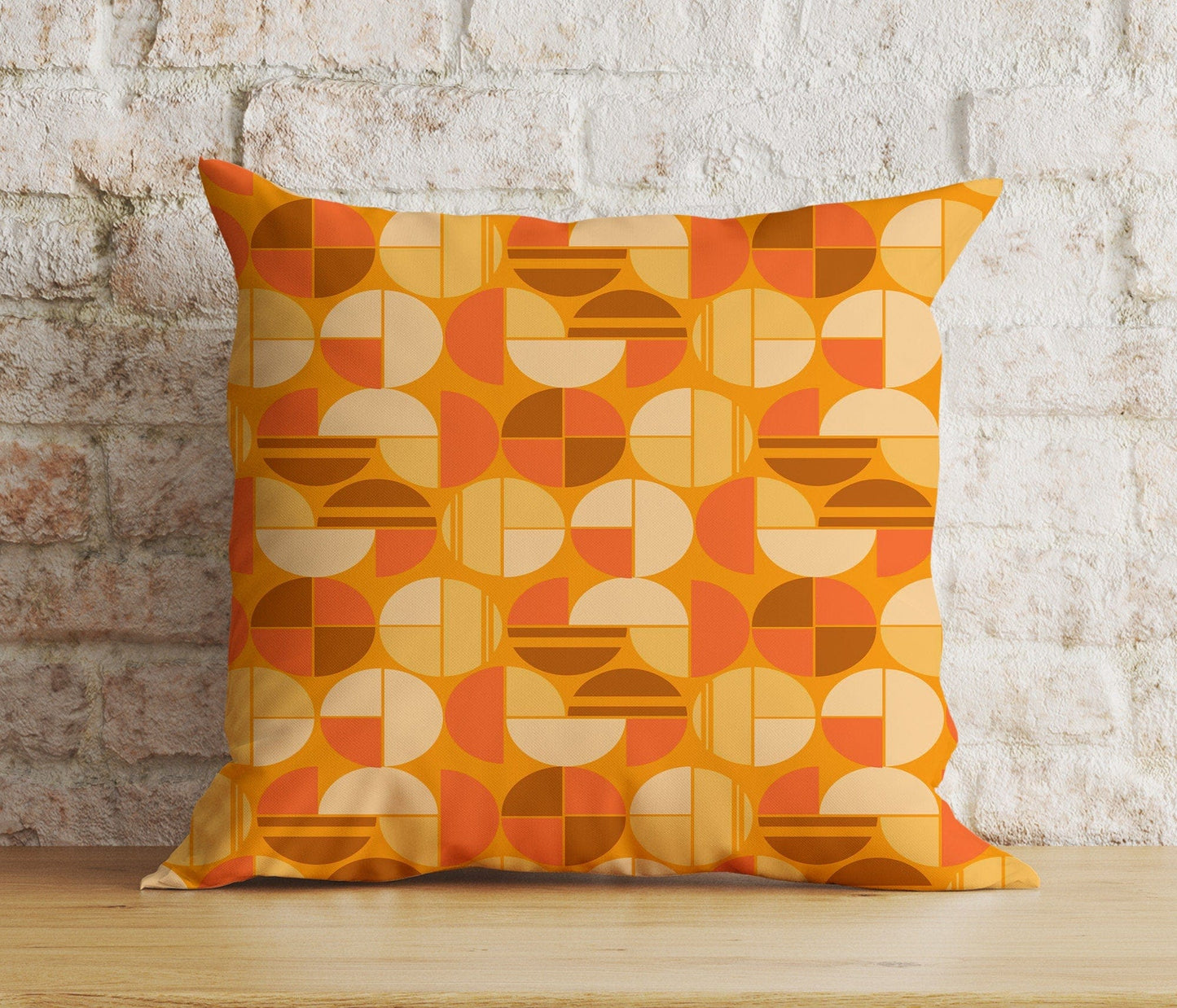 Onay 4 / 12 x 12 inch (30 x 30 cm) Double Side Modern Retro Colourful Geometric Abstract Cushion Cover