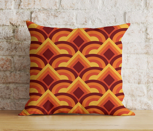 Onay 1 / 12 x 12 inch (30 x 30 cm) Double Side Modern Retro Colourful Geometric Abstract Cushion Cover