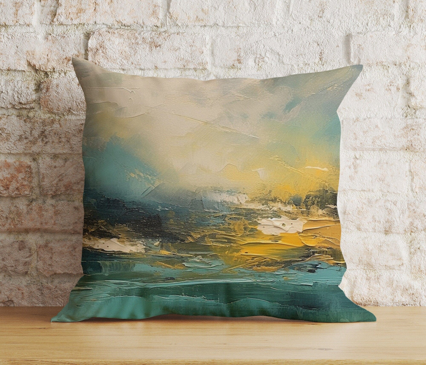 Onay 6 / 12 x 12 inch (30 x 30 cm) Double Side Mountain View Cityscape Abstract Room Decor Cushion Cover