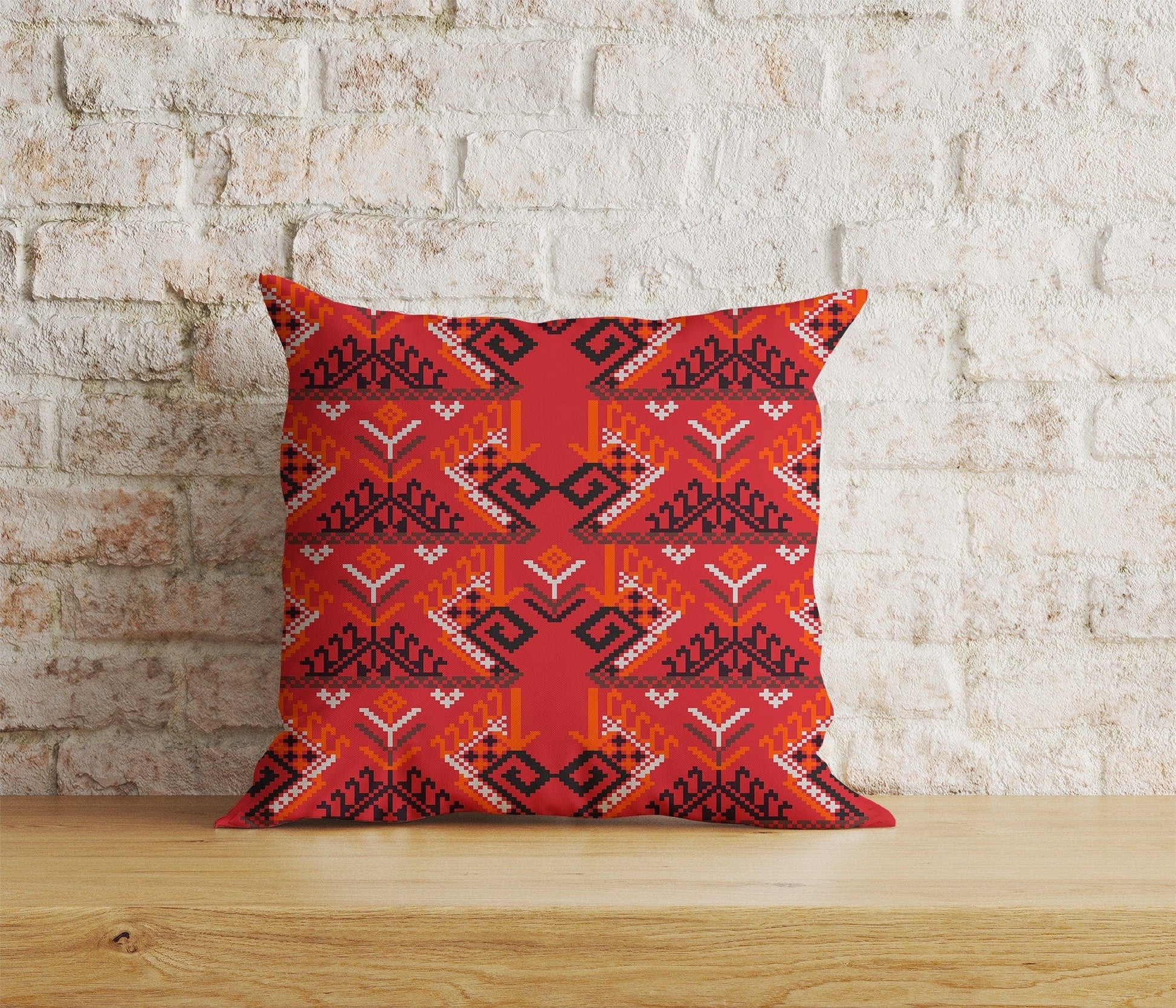 Onay Home Textile Cushion Covers 9 / 12 x 12 inch (30 x 30 cm) Double Side Native American Patterns Cushion Covers Parfleche Cover