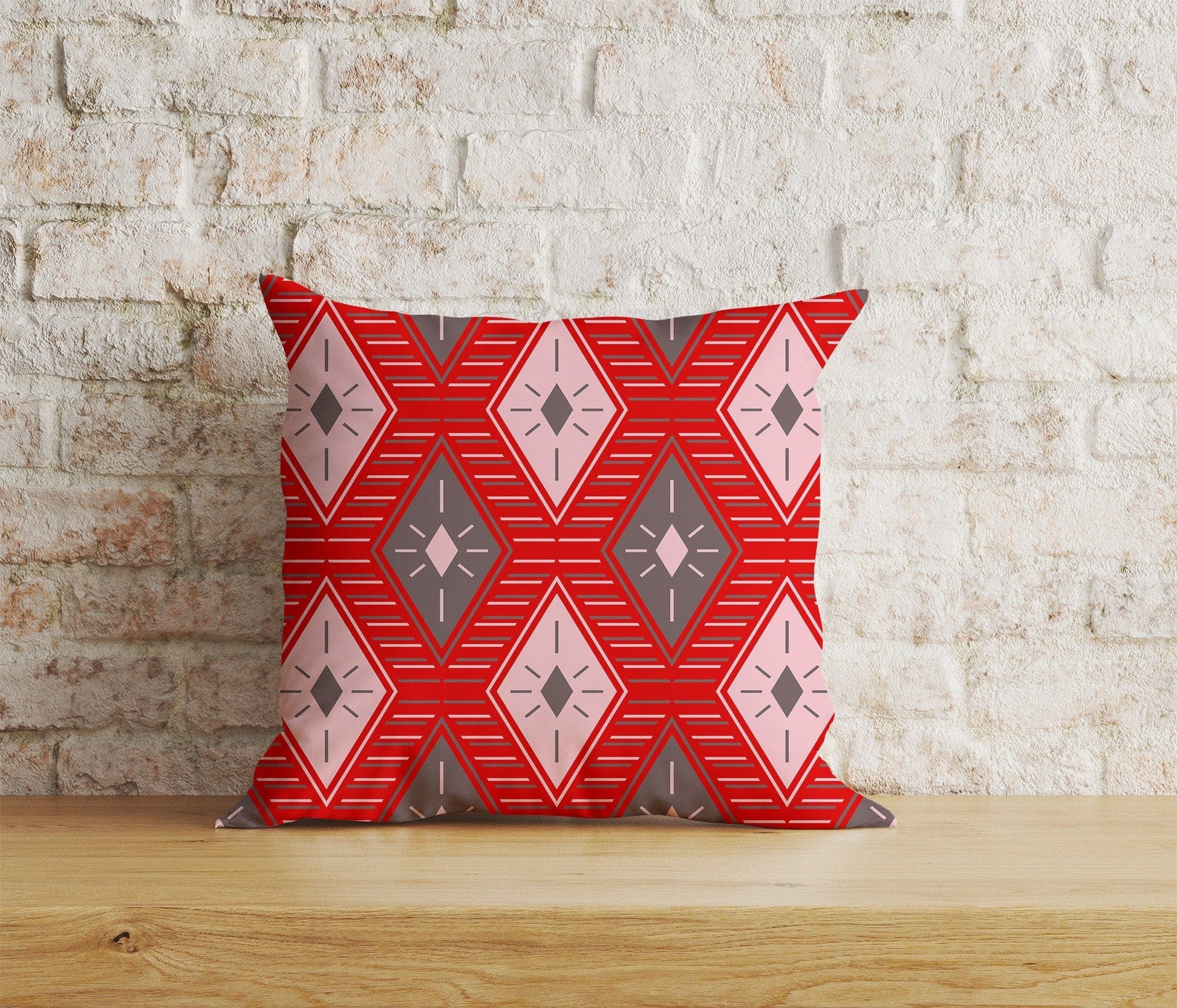 Onay Home Textile Cushion Covers 8 / 12 x 12 inch (30 x 30 cm) Double Side Native American Patterns Cushion Covers Parfleche Cover