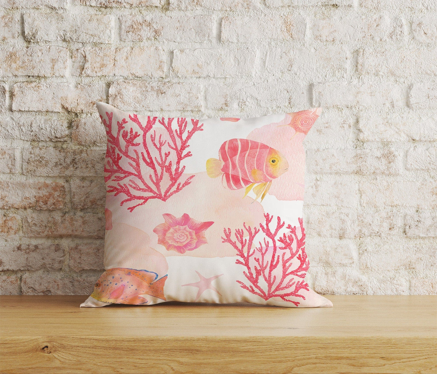 Onay Home Textile Cushion Covers 6 / 12 x 12 inch (30 x 30 cm) Double Side Nautical Cushion Covers Under Ocean Wildlife Scatter Cushion