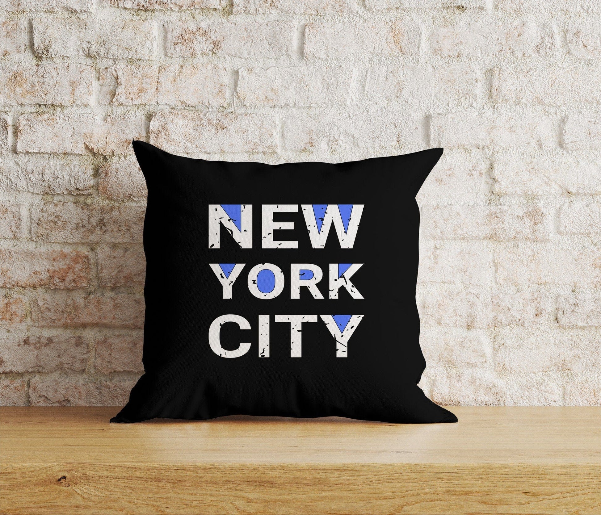 Onay Home Textile Cushion Covers 4 / 12 x 12 inch (30 x 30 cm) Double Side New York Skyline Cushion Cover New York Pillow Cover