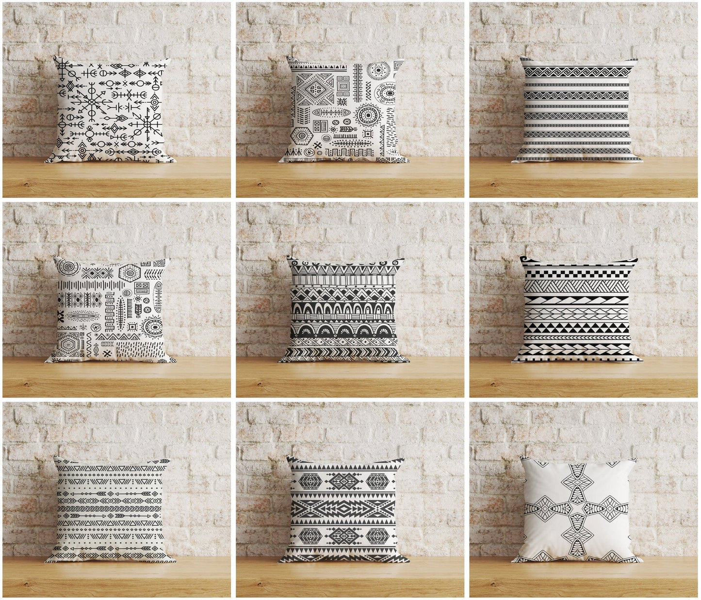 Onay Home Textile Cushion Covers Nordic Cushion Cover Scandinavian Pillow Cover Black Line