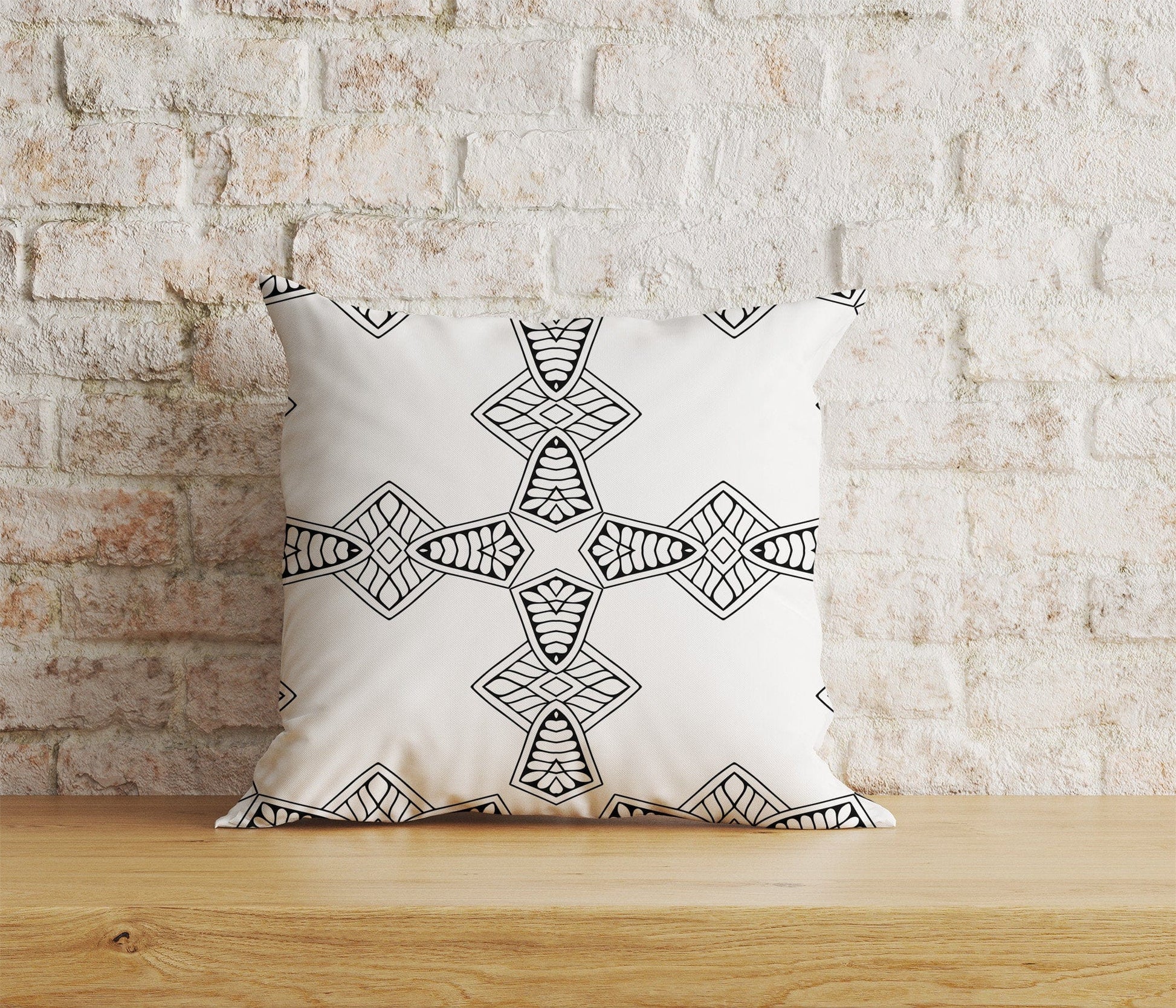 Onay Home Textile Cushion Covers 9 / 12 x 12 inch (30 x 30 cm) Double Side Nordic Cushion Cover Scandinavian Pillow Cover Black Line