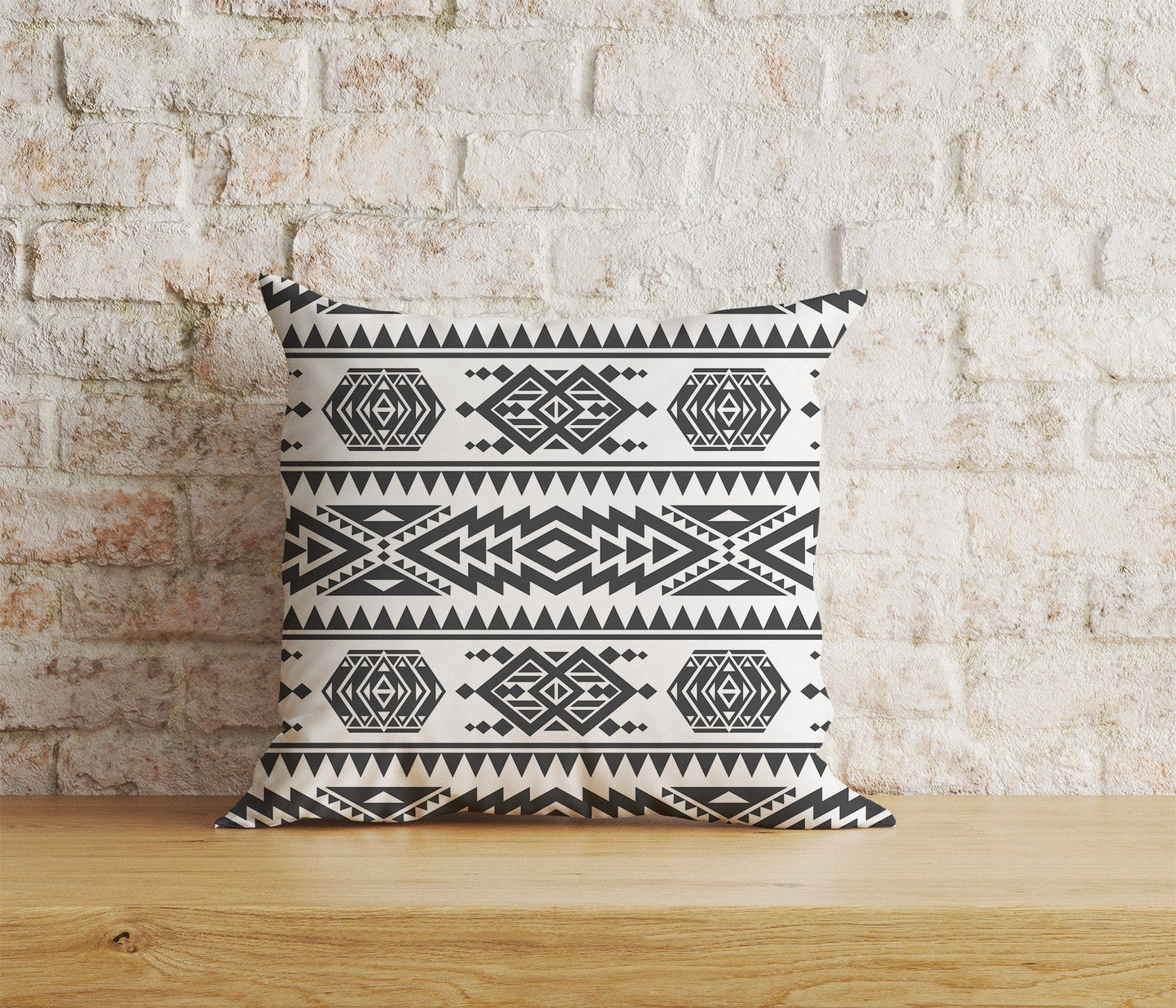 Onay Home Textile Cushion Covers 8 / 12 x 12 inch (30 x 30 cm) Double Side Nordic Cushion Cover Scandinavian Pillow Cover Black Line