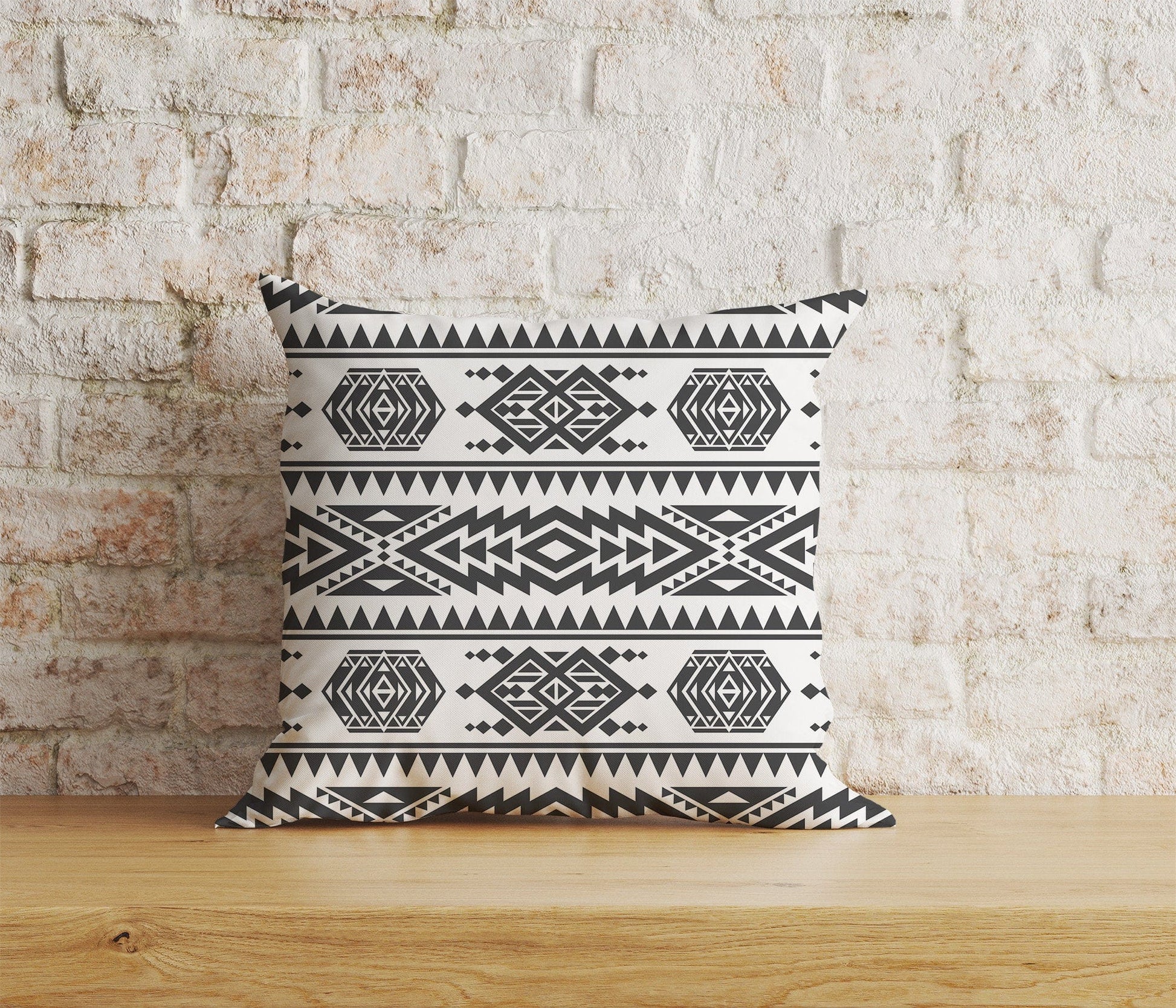 Onay Home Textile Cushion Covers 8 / 12 x 12 inch (30 x 30 cm) Double Side Nordic Cushion Cover Scandinavian Pillow Cover Black Line