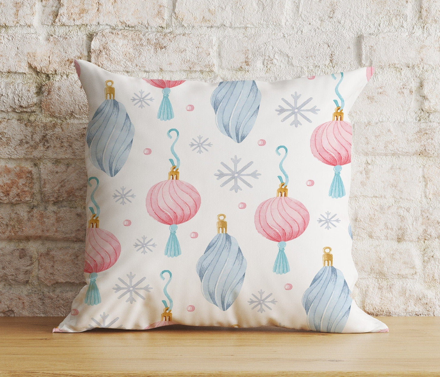 Onay 6 / 12 x 12 inch (30 x 30 cm) Double Side Ornament Xmas Tree Christmas Colorful Festive Cushion Cover