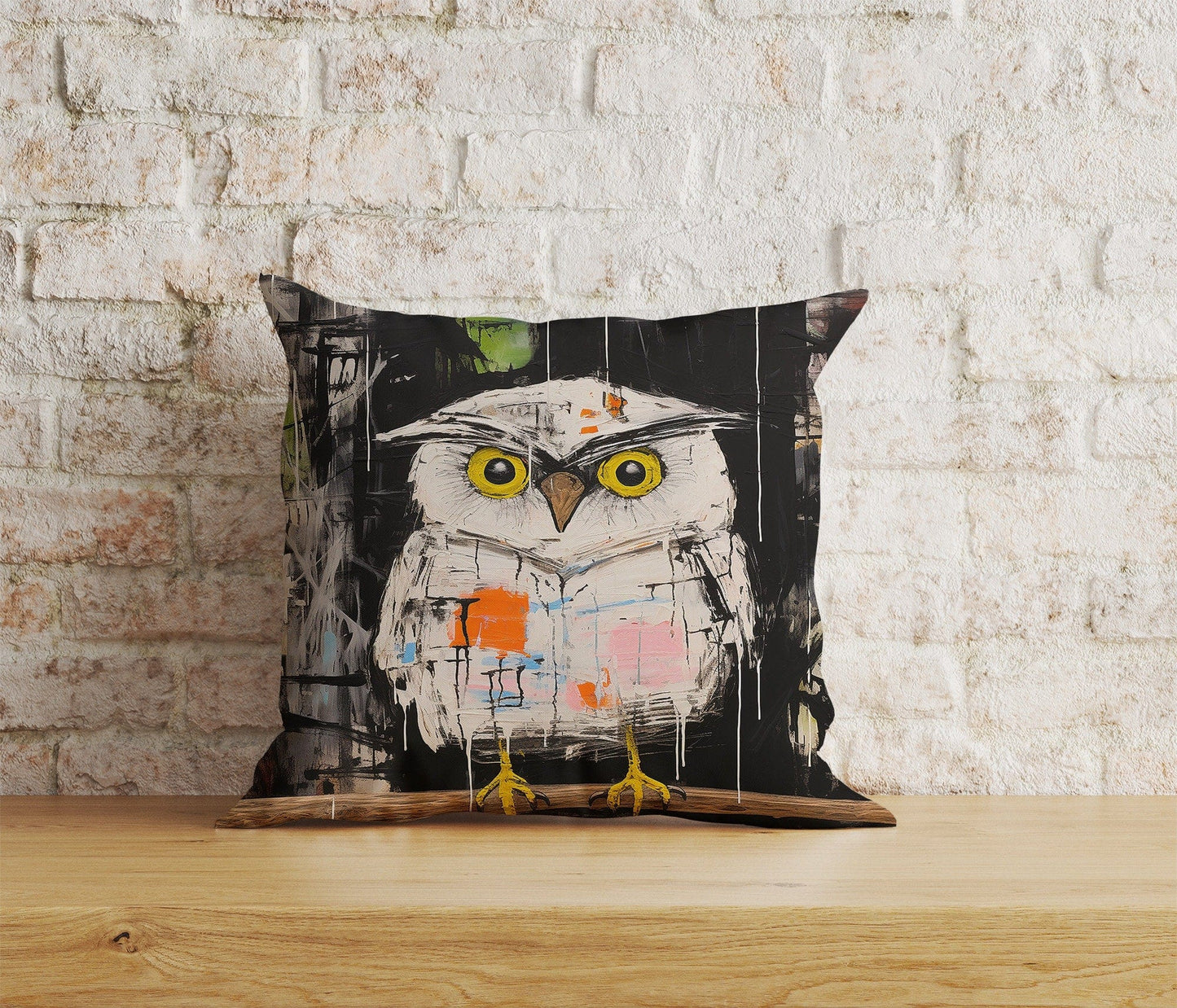 Onay Home Textile Cushion Covers 5 / 12 x 12 inch (30 x 30 cm) Double Side Owl Cushion Covers Watercolor Owl Print Pillow Cover UK