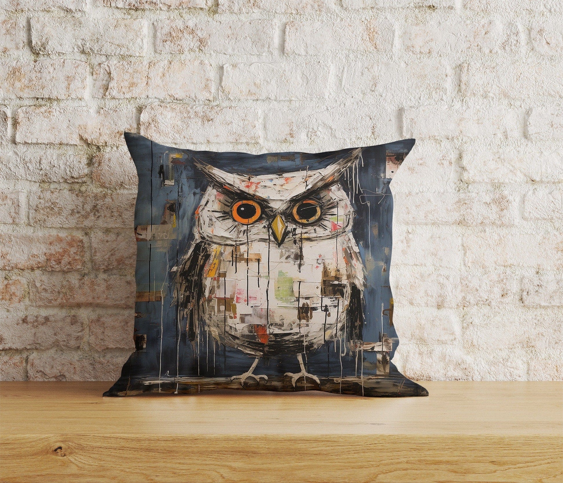 Onay Home Textile Cushion Covers 1 / 12 x 12 inch (30 x 30 cm) Double Side Owl Cushion Covers Watercolor Owl Print Pillow Cover UK