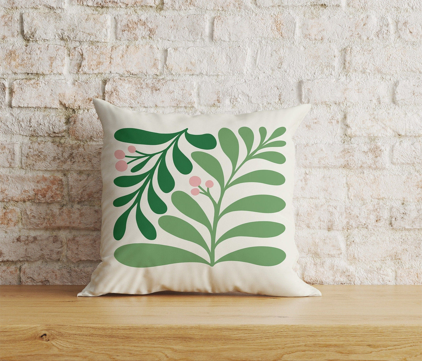 Onay Home Textile Cushion Covers 1 / 12 x 12 inch (30 x 30 cm) Double Side Palm Green Grove Cushion Covers Indoor/Outdoor Pillow Covers