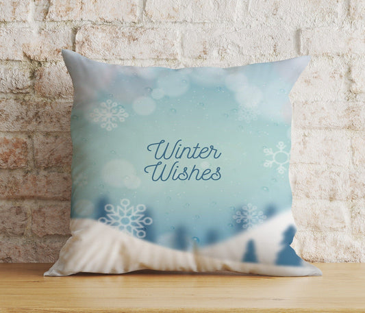 Onay 1 / 12 x 12 inch (30 x 30 cm) Double Side Pastel Merry Christmas Decor Soft Pink Cushion Cover