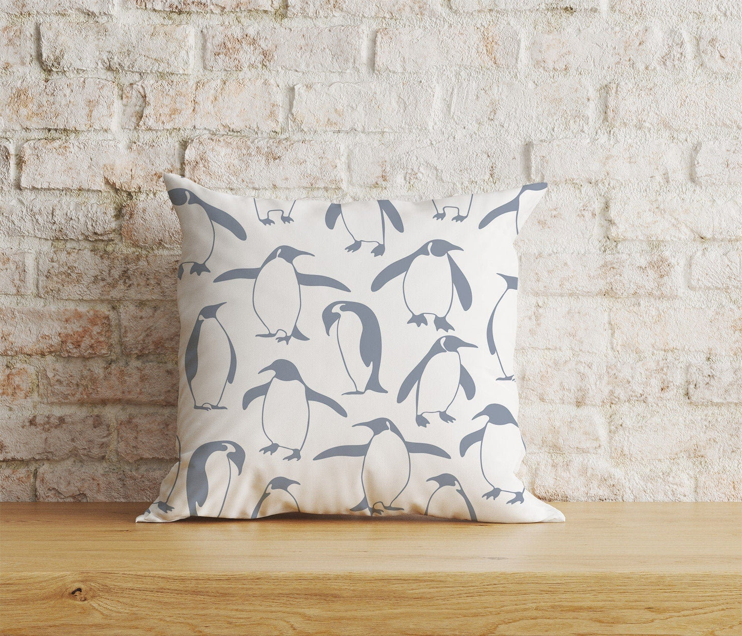 Onay Home Textile Cushion Covers 9 / 12 x 12 inch (30 x 30 cm) Double Side Penguin Cushion Cover Cute Penguin Pillow Cover Kids Room