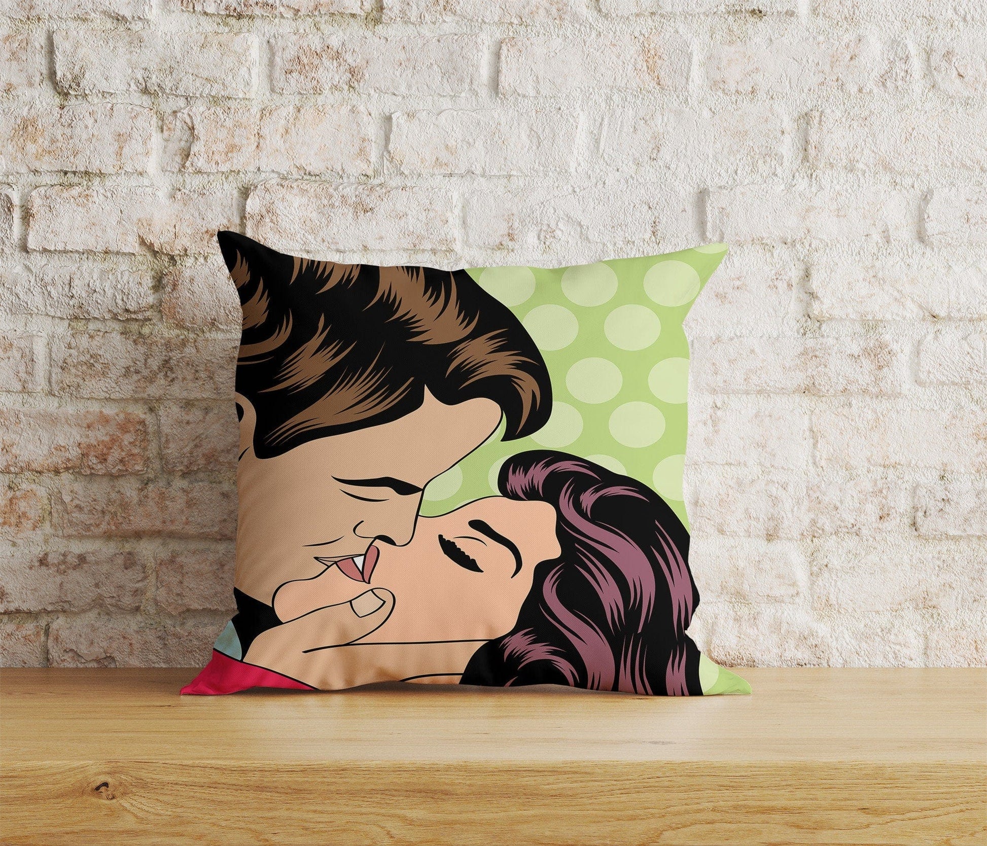 Onay Home Textile Cushion Covers 8 / 12 x 12 inch (30 x 30 cm) Double Side Pop Art Pillow Covers Kissing Cushion Covers Illustration