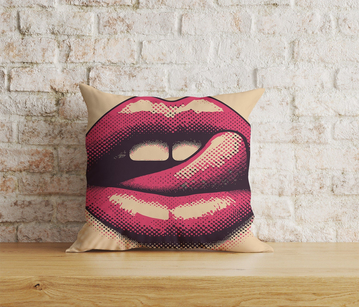Onay Home Textile Cushion Covers 2 / 12 x 12 inch (30 x 30 cm) Double Side Pop Art Pillow Covers Kissing Cushion Covers Illustration