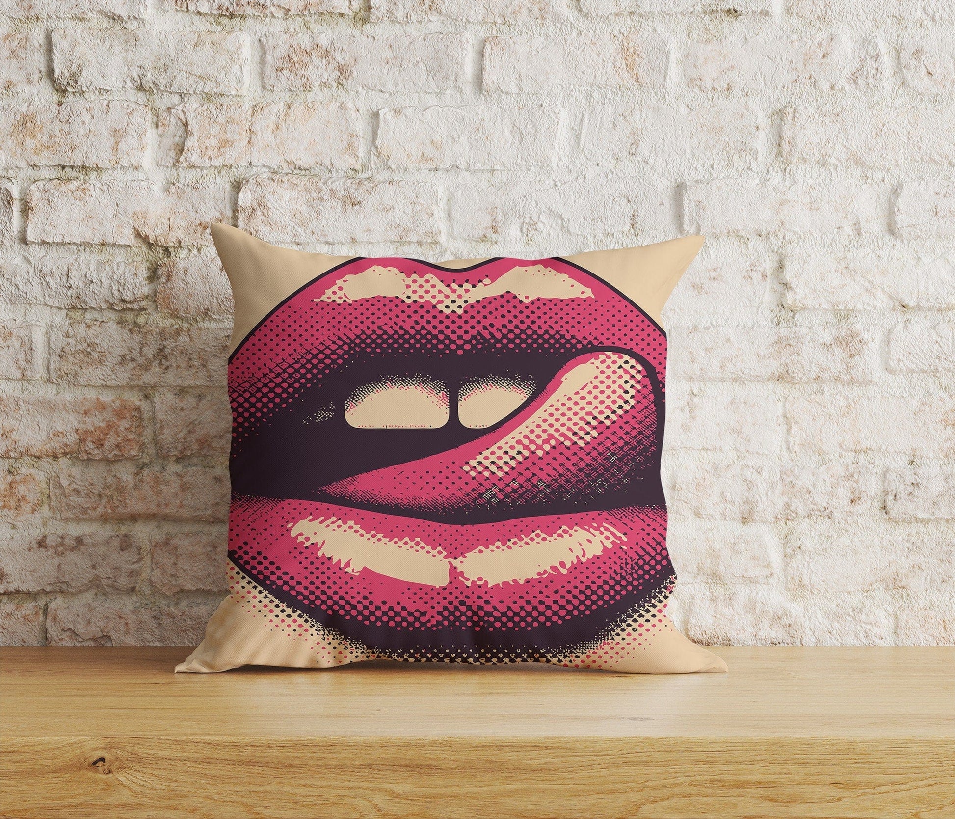 Onay Home Textile Cushion Covers 2 / 12 x 12 inch (30 x 30 cm) Double Side Pop Art Pillow Covers Kissing Cushion Covers Illustration