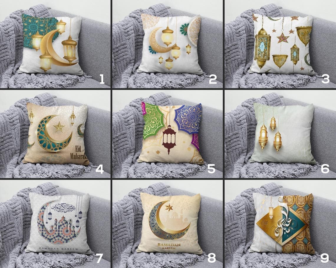 Onay Ramadan Kareem Eid Mubarak Muslim Cushion Cover