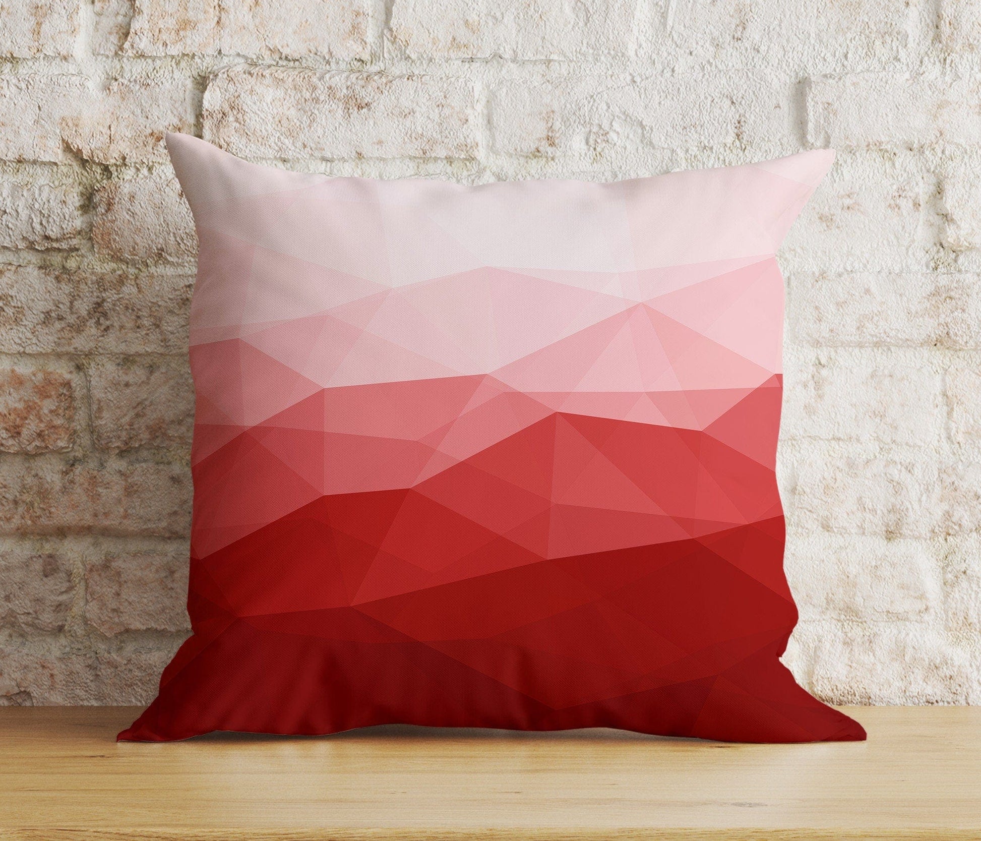 Onay 9 / 12 x 12 inch (30 x 30 cm) Double Side Red&Burgundy Modern Cherry Abstract Floral Cushion Cover