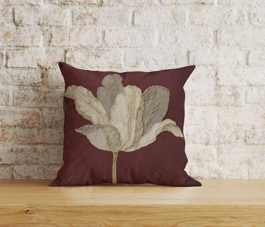 Onay Home Textile Cushion Covers 1 / 12 x 12 inch (30 x 30 cm) Double Side Red Floral Fall Trend Decorative Cushion Covers Boho Decor