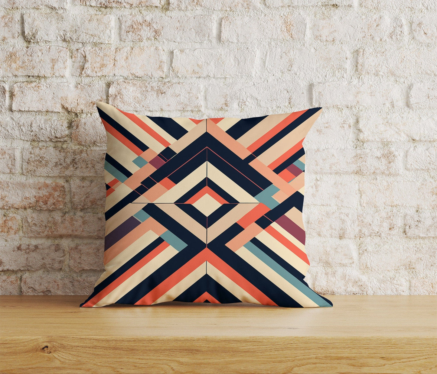 Onay Home Textile Cushion Covers 4 / 12 x 12 inch (30 x 30 cm) Double Side Retro 70s Cushion Cover Mid Century Modern Pillow Cover