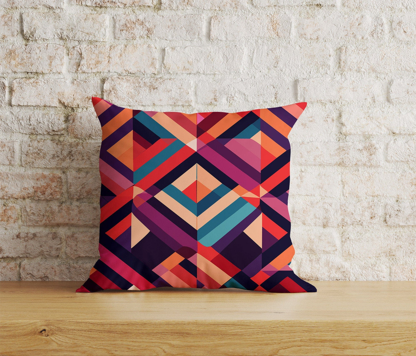Onay Home Textile Cushion Covers 3 / 12 x 12 inch (30 x 30 cm) Double Side Retro 70s Cushion Cover Mid Century Modern Pillow Cover