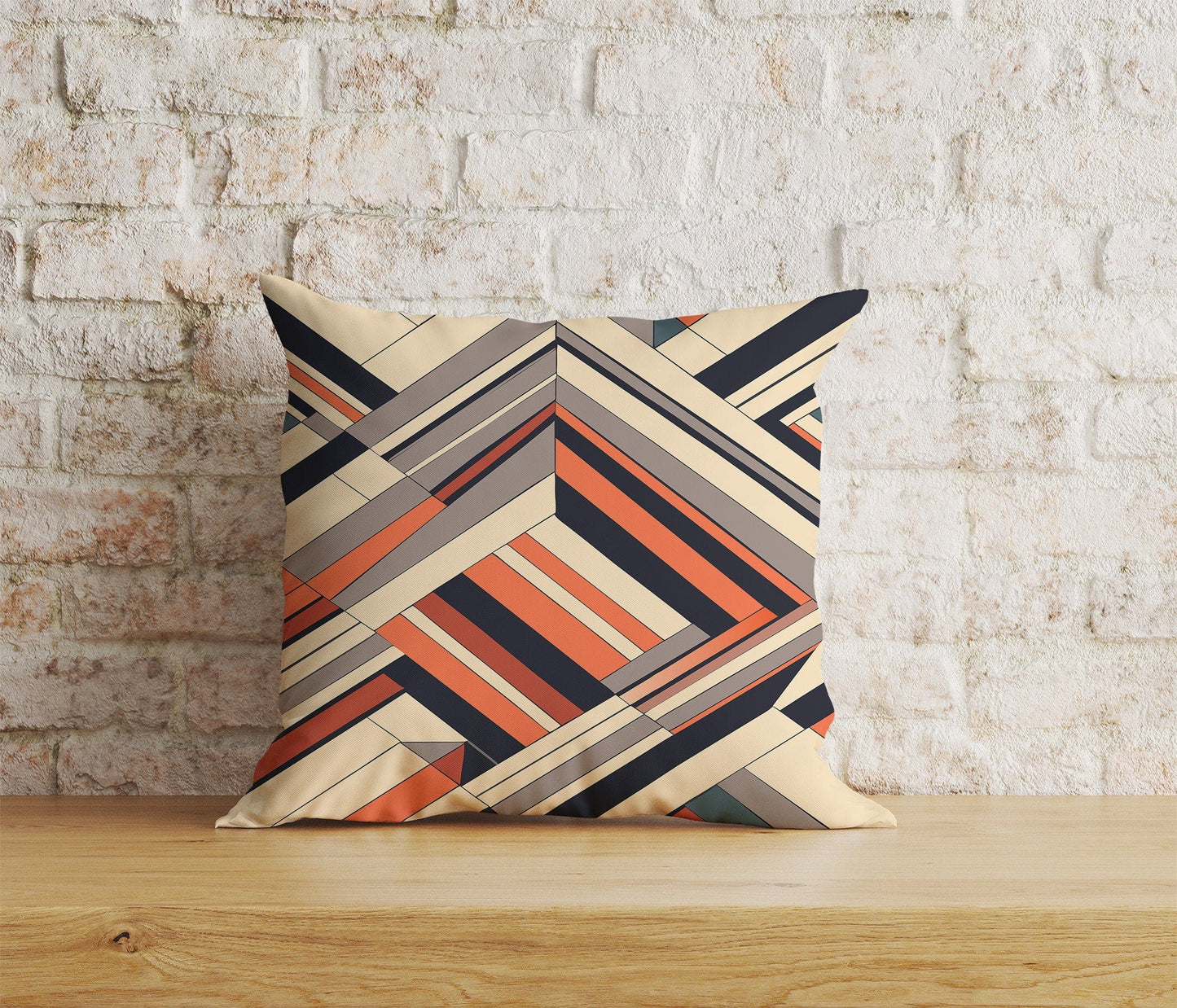 Onay Home Textile Cushion Covers 2 / 12 x 12 inch (30 x 30 cm) Double Side Retro 70s Cushion Cover Mid Century Modern Pillow Cover