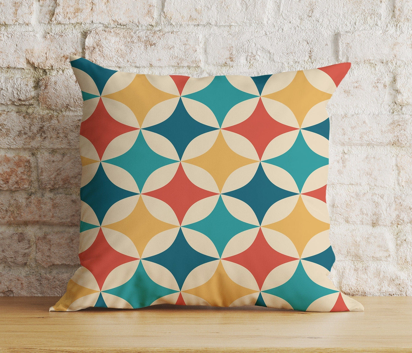 Onay 7 / 12 x 12 inch (30 x 30 cm) Double Side Retro Nostalgic Geometric Home Decoration Cushion Cover