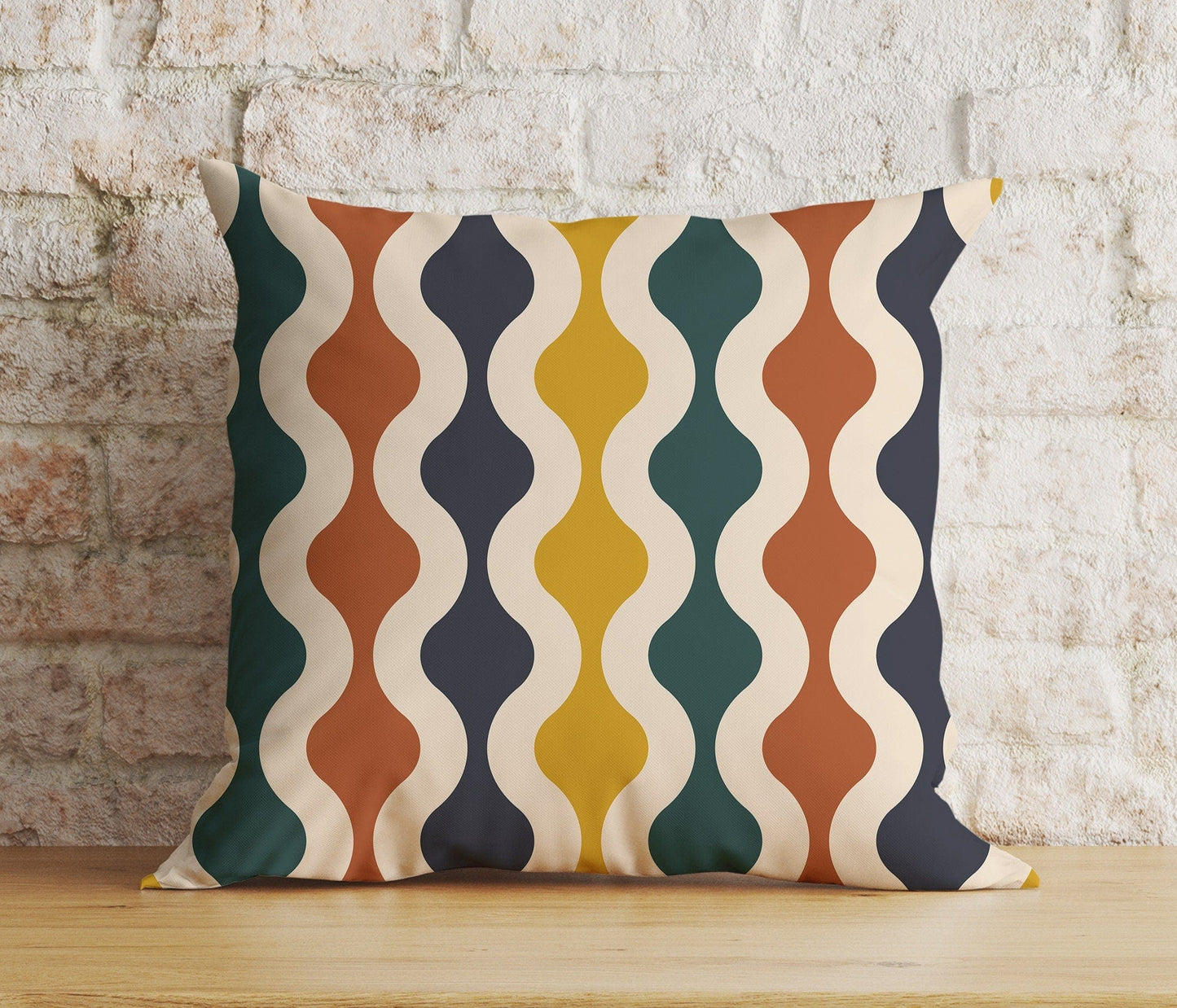 Onay 2 / 12 x 12 inch (30 x 30 cm) Double Side Retro Nostalgic Geometric Home Decoration Cushion Cover