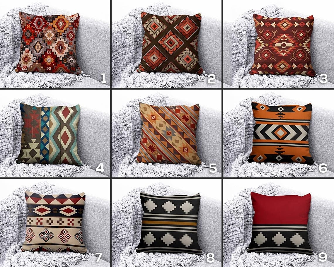 Onay Rug Design Terracotta Farmhouse Decor Cushion Covers