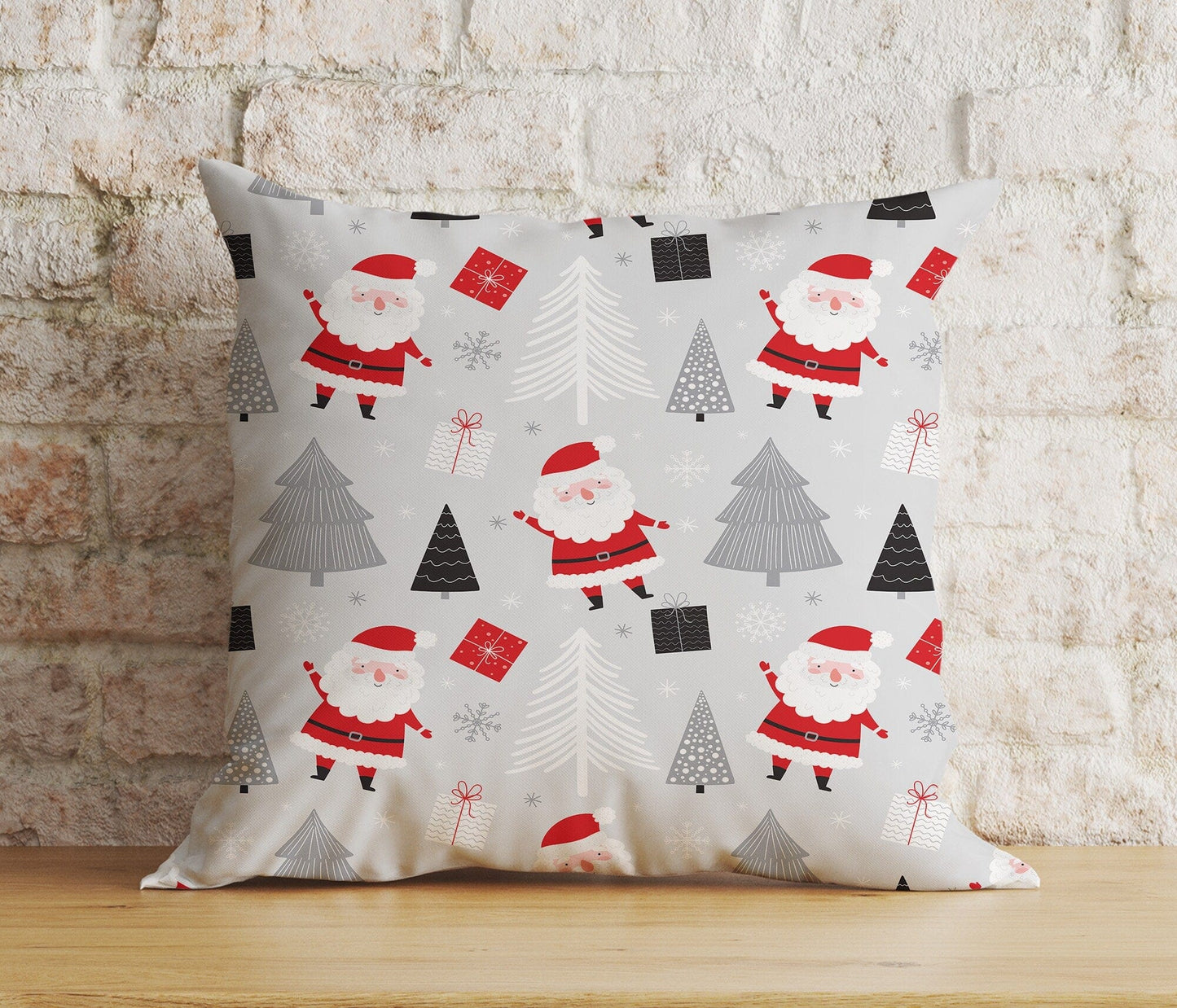 Onay 2 / 12 x 12 inch (30 x 30 cm) Double Side Santa Claus Christmas Stocking Ornament Cushion Covers