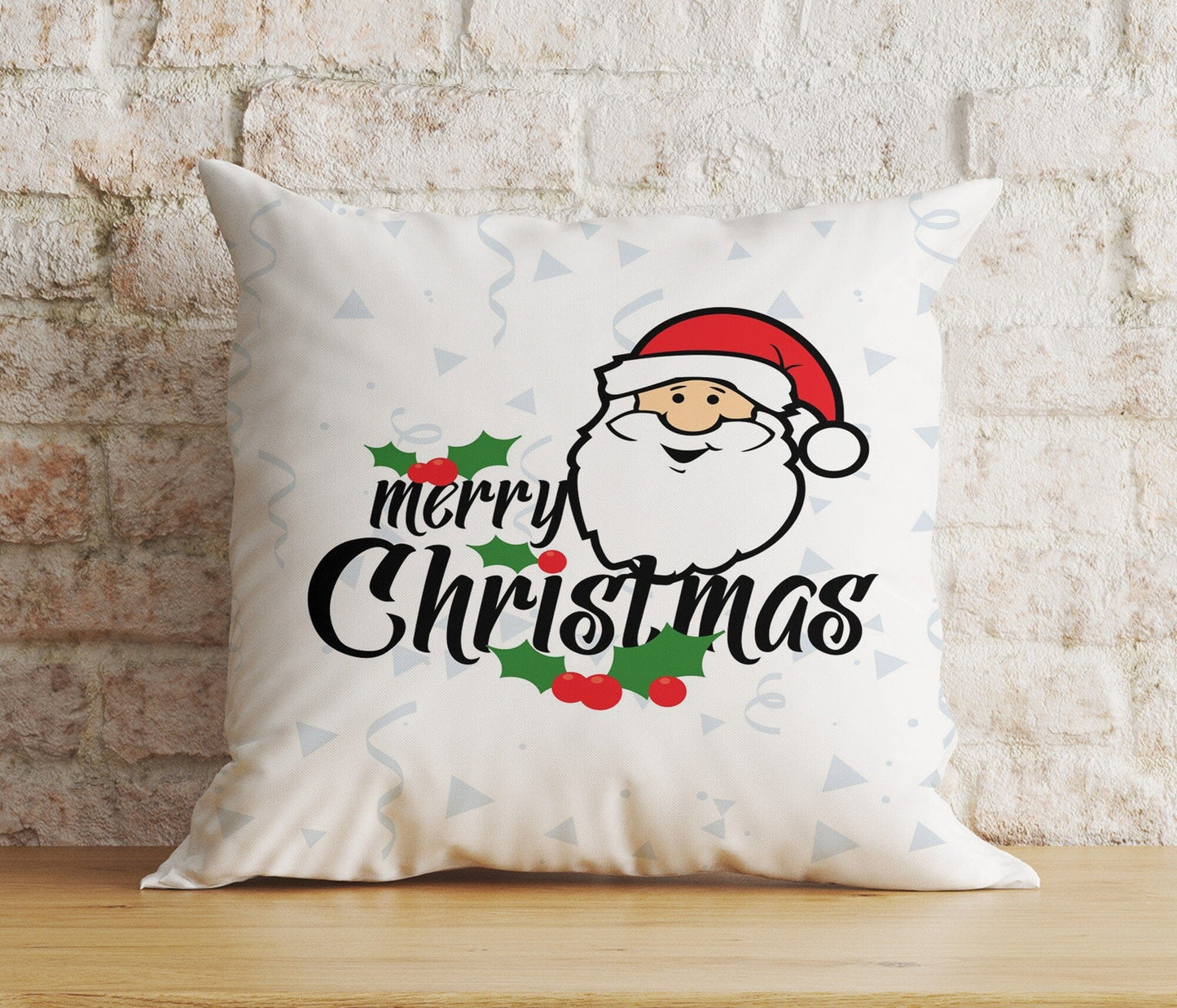 Onay 4 / 12 x 12 inch (30 x 30 cm) Double Side Santa Claus Gifts Ho ho ho Christmas Holiday Cushion Cover