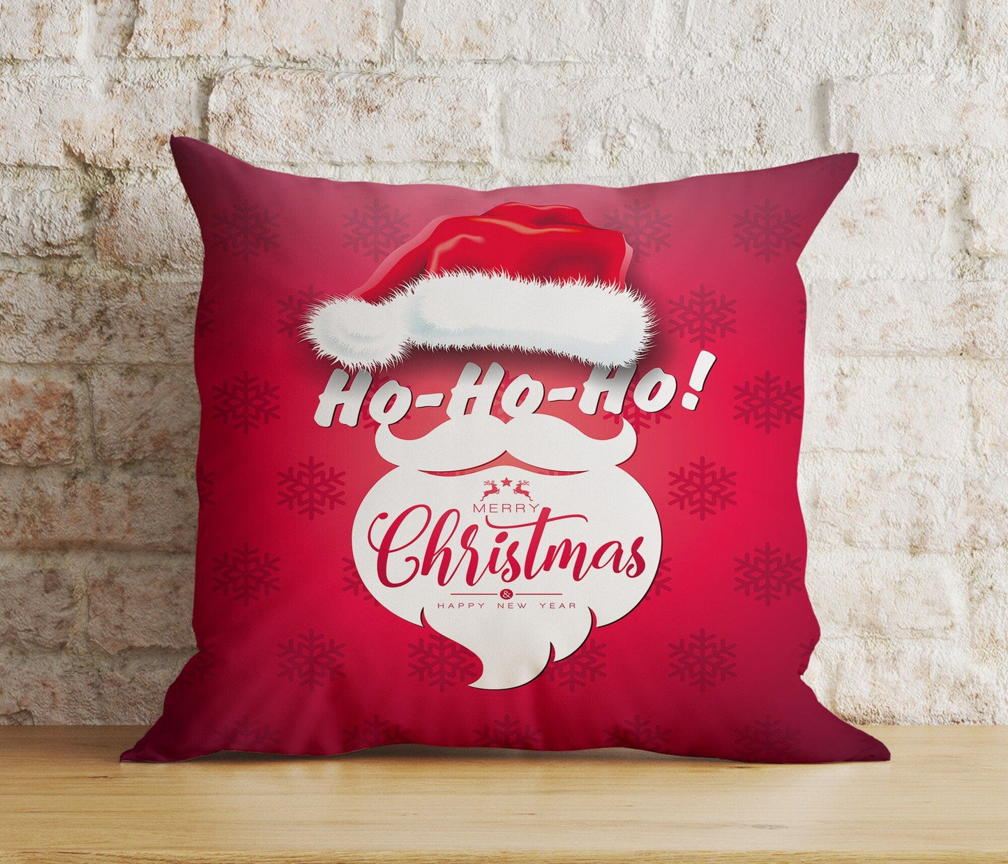 Onay 2 / 12 x 12 inch (30 x 30 cm) Double Side Santa Claus Gifts Ho ho ho Christmas Holiday Cushion Cover