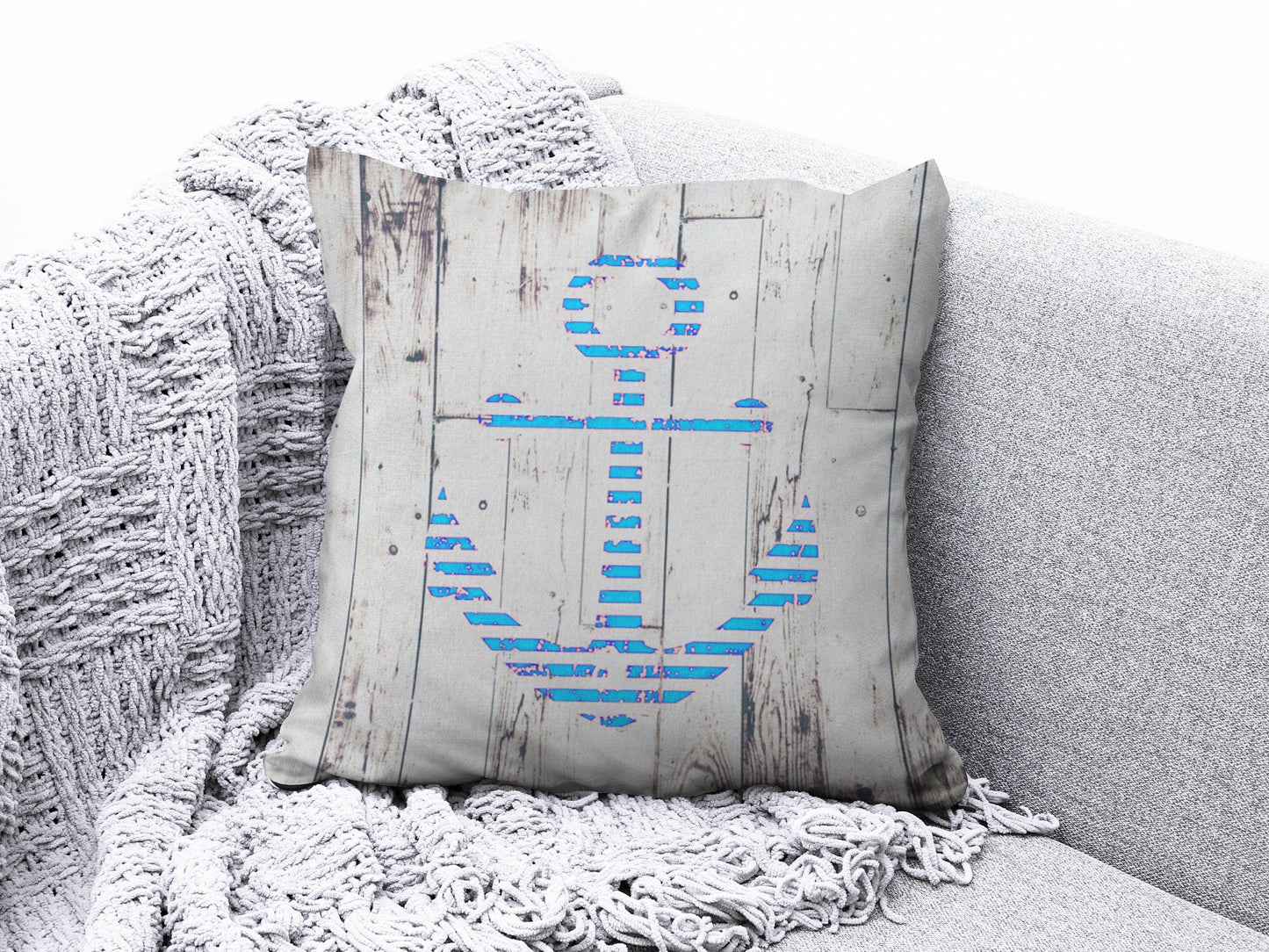 Onay 2 / 12 x 12 inch (30 x 30 cm) Sea Seahorse Seashell Beach House Cushion Covers
