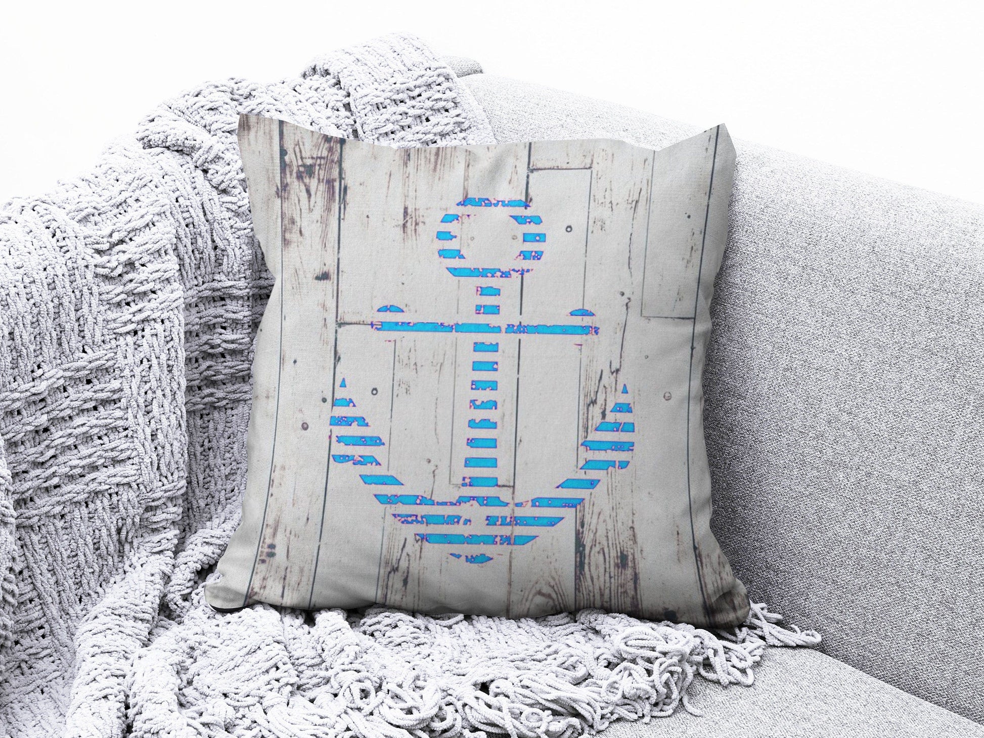Onay 2 / 12 x 12 inch (30 x 30 cm) Sea Seahorse Seashell Beach House Cushion Covers