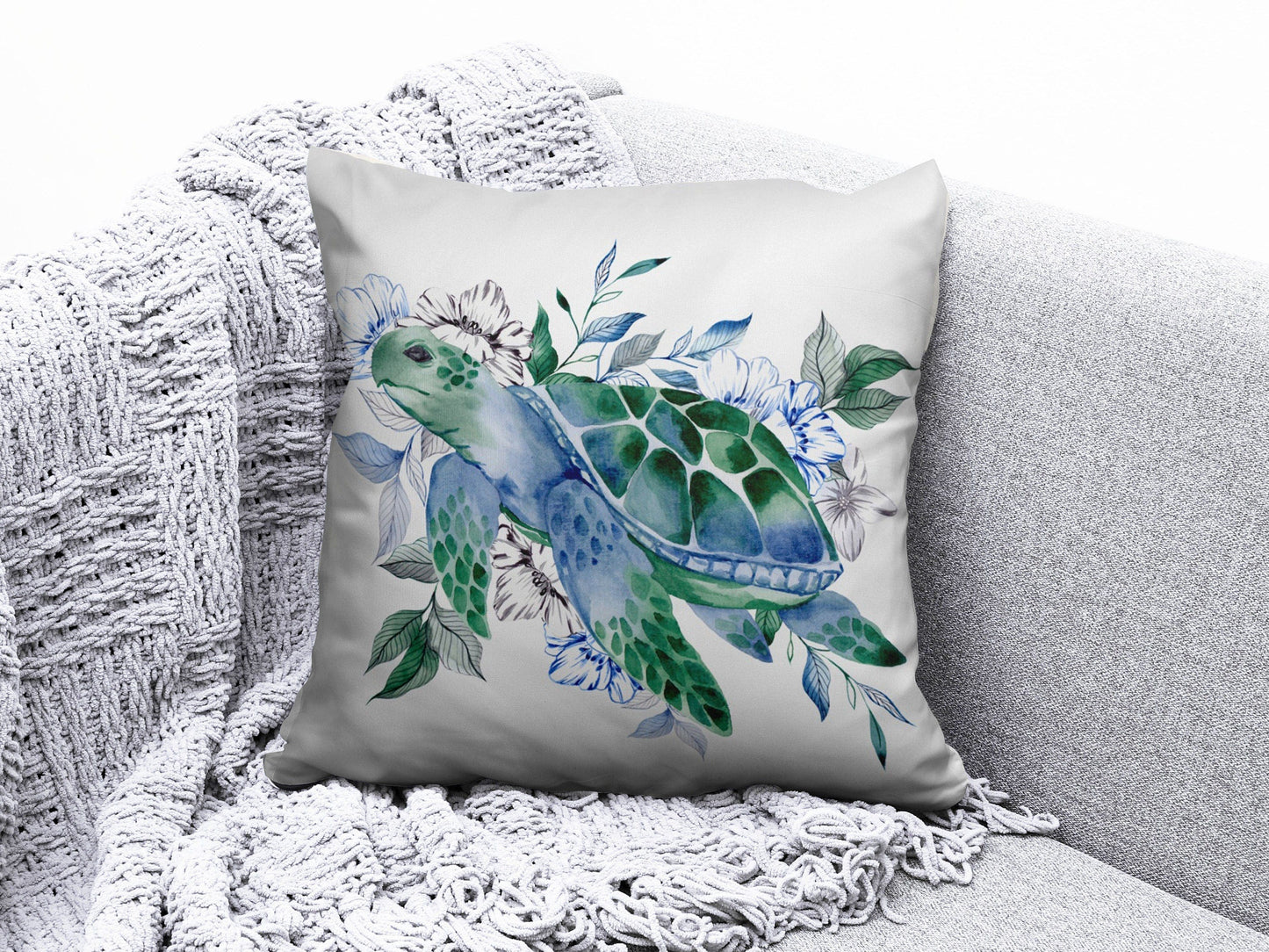 Onay 6 / 12 x 12 inch (30 x 30 cm) Sea Shell Coastal Beach House Decorative Cushion Cover