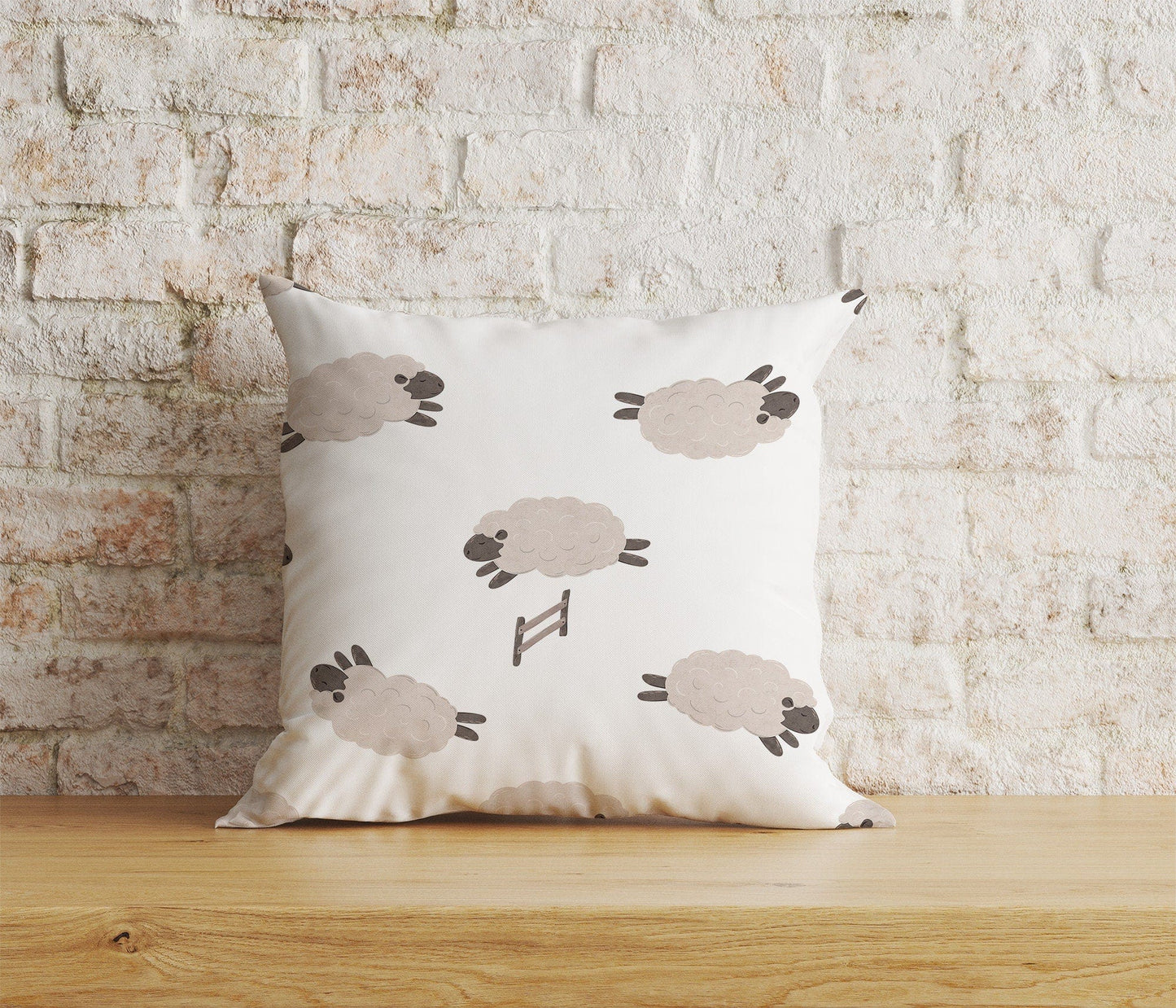 Onay Home Textile Cushion Covers 9 / 12 x 12 inch (30 x 30 cm) Double Side Sheep Cushion Cover Sheep Pillow Cover Goat Throw Cushions