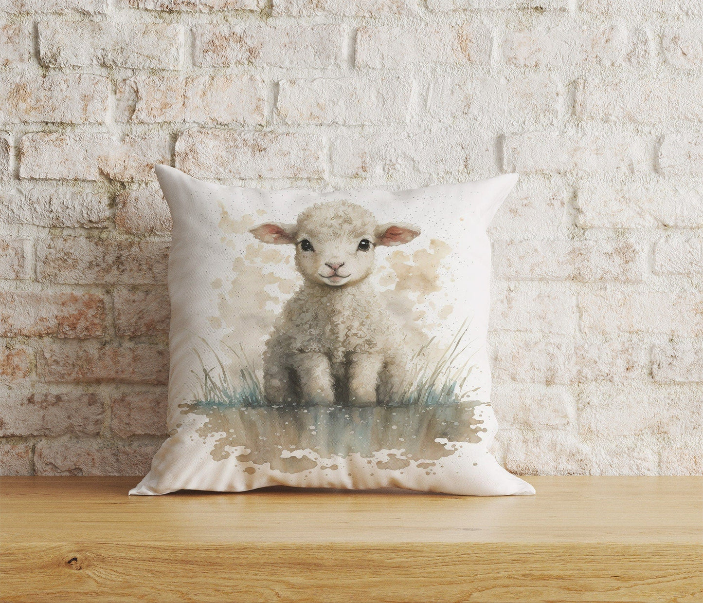Onay Home Textile Cushion Covers 6 / 12 x 12 inch (30 x 30 cm) Double Side Sheep Cushion Cover Sheep Pillow Cover Goat Throw Cushions