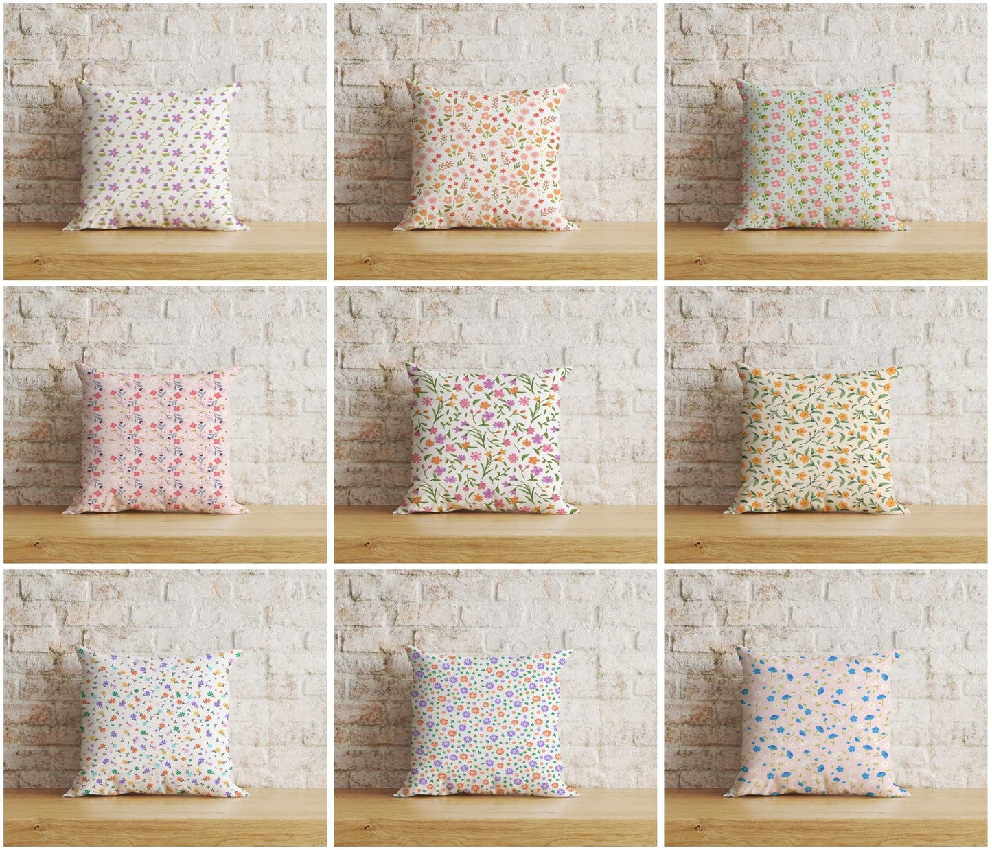 Onay Home Textile Cushion Covers Small Floral Dot Cushion Covers Small Flower Pillow Covers