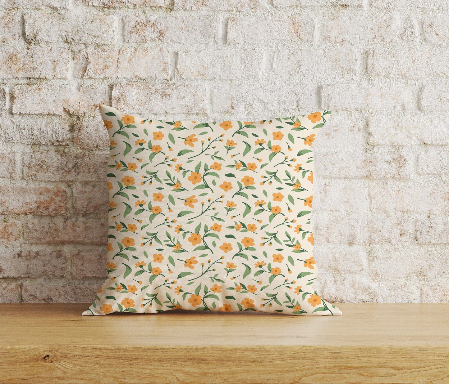 Onay Home Textile Cushion Covers 6 / 12 x 12 inch (30 x 30 cm) Double Side Small Floral Dot Cushion Covers Small Flower Pillow Covers