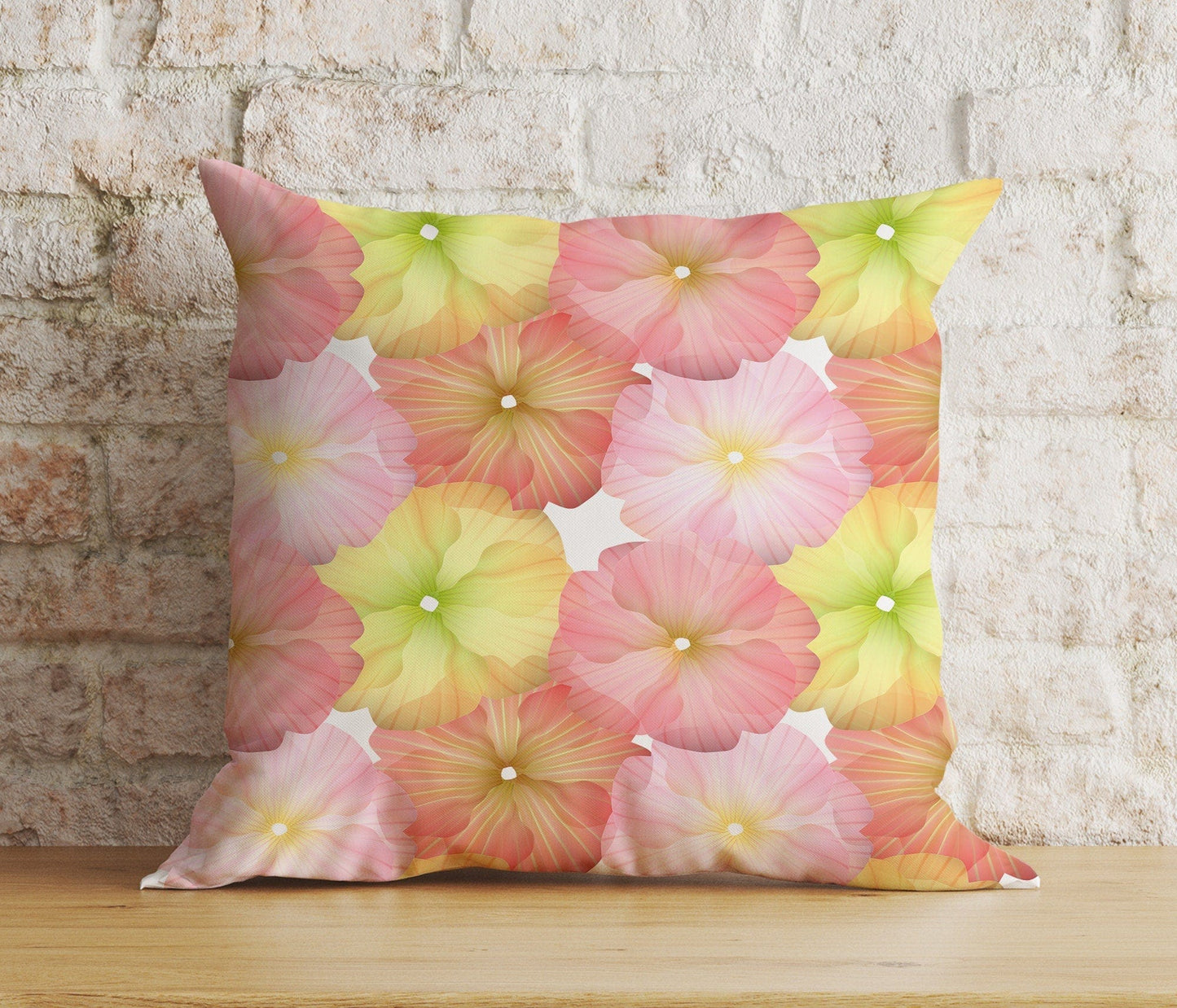 Onay 3 / 12 x 12 inch (30 x 30 cm) Soft and Pastel Floral Watercolour Flower Cushion Covers