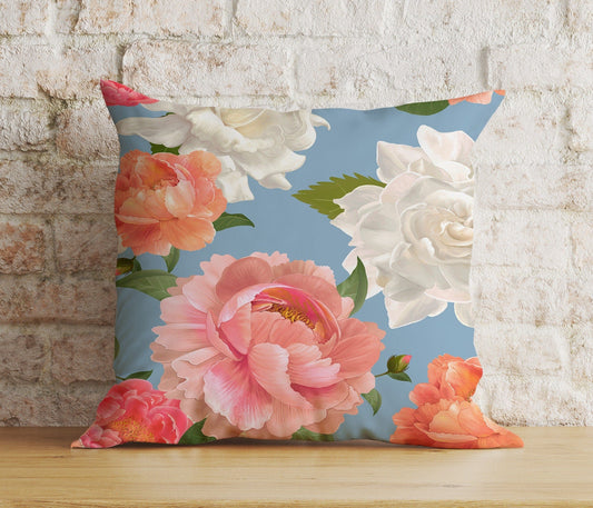 Onay 1 / 12 x 12 inch (30 x 30 cm) Soft and Pastel Floral Watercolour Flower Cushion Covers