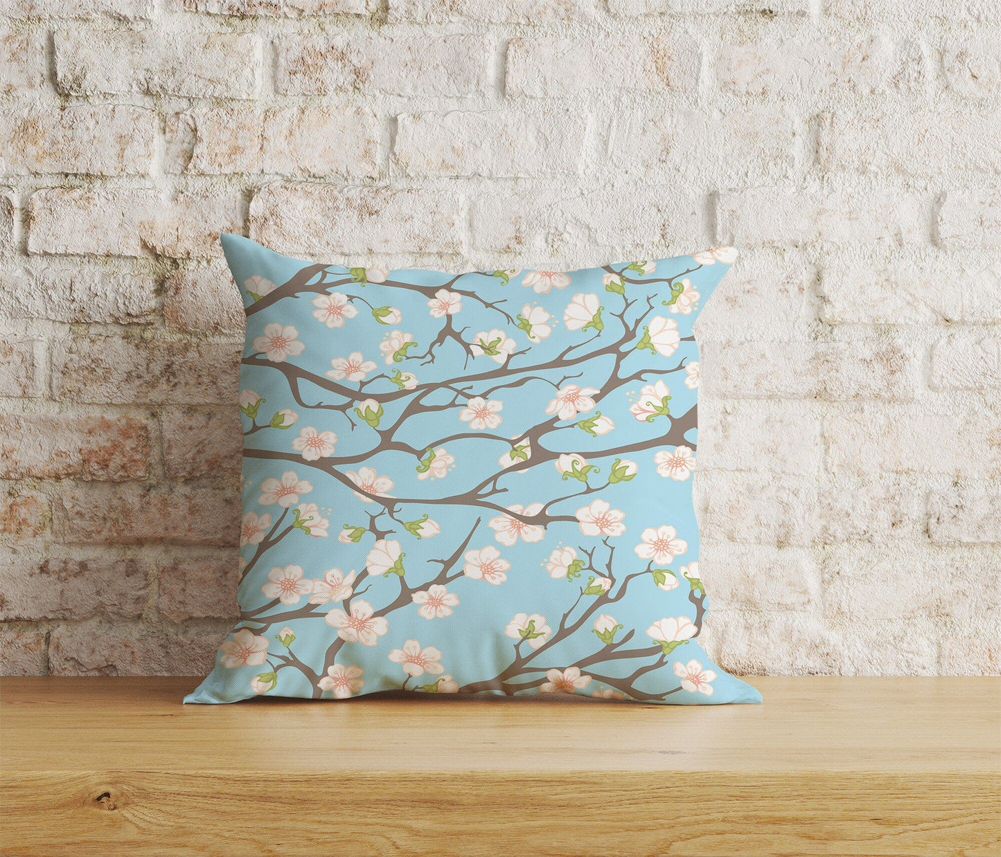 Onay 3 / 12 x 12 inch (30 x 30 cm) Spring Blossoms Pink Flowers Home Decor Cushion Cover