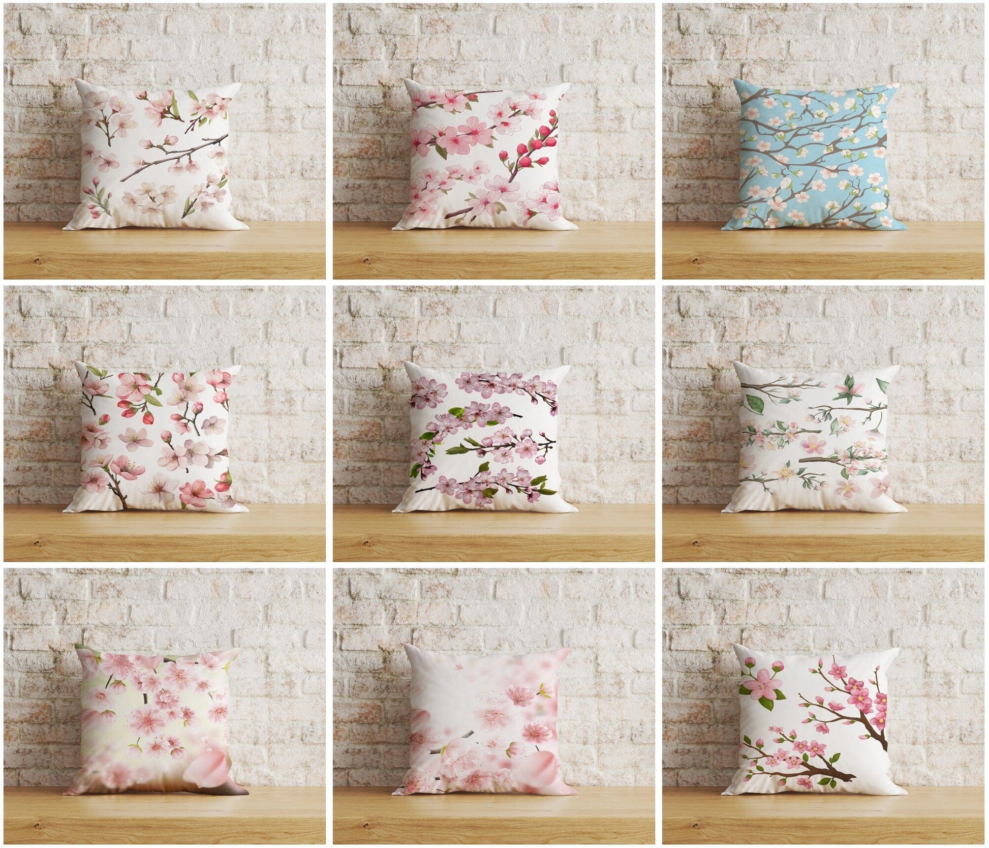 Onay Spring Blossoms Pink Flowers Home Decor Cushion Cover