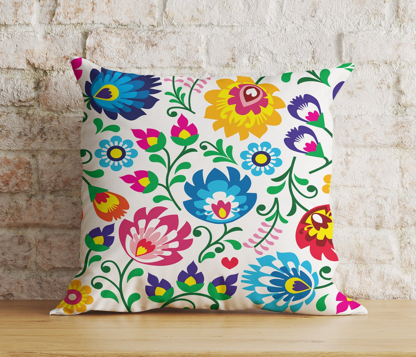 Onay 3 / 12 x 12 inch (30 x 30 cm) Spring Flower Colorful Bloom Decoration Cushion Cover