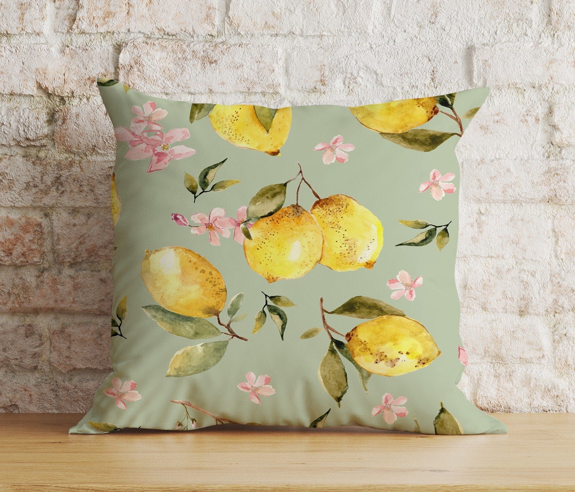 Onay Cushion Covers 7 / 12 x 12 inch (30 x 30 cm) Double Side Spring Living Room Citrus Lemon Euro Pillow Sham Cover Any Size Cushion Cover
