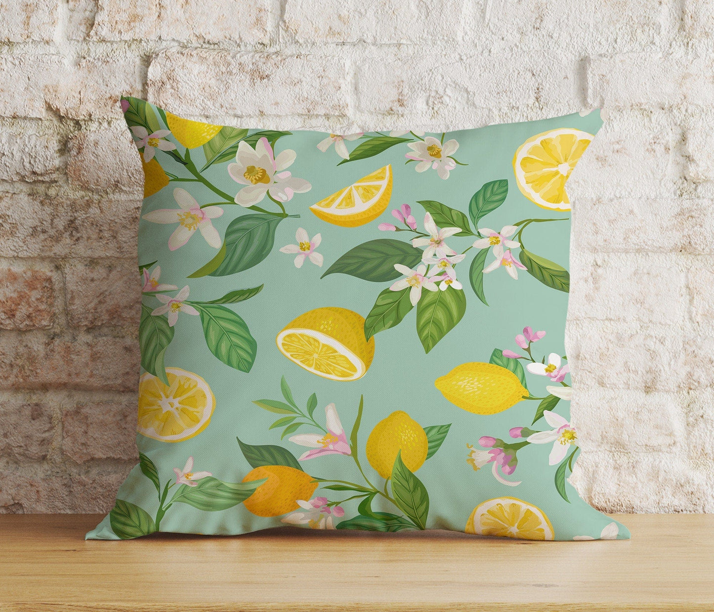 Onay Cushion Covers 6 / 12 x 12 inch (30 x 30 cm) Double Side Spring Living Room Citrus Lemon Euro Pillow Sham Cover Any Size Cushion Cover