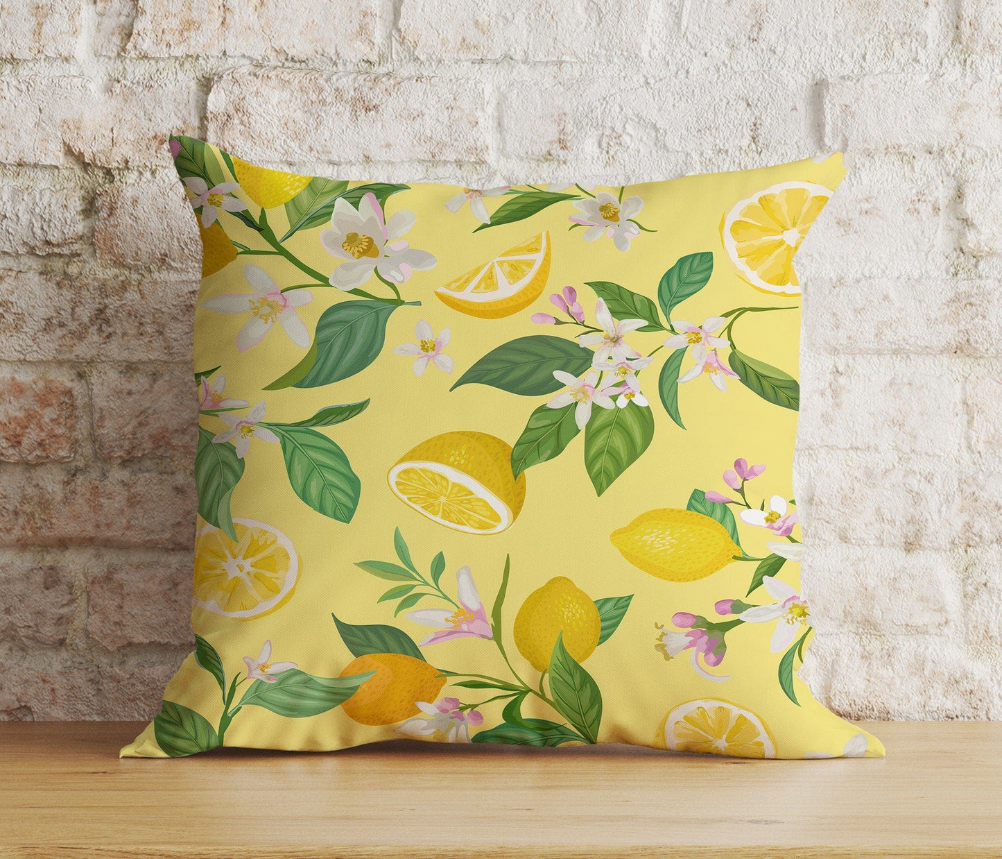Onay Cushion Covers 5 / 12 x 12 inch (30 x 30 cm) Double Side Spring Living Room Citrus Lemon Euro Pillow Sham Cover Any Size Cushion Cover