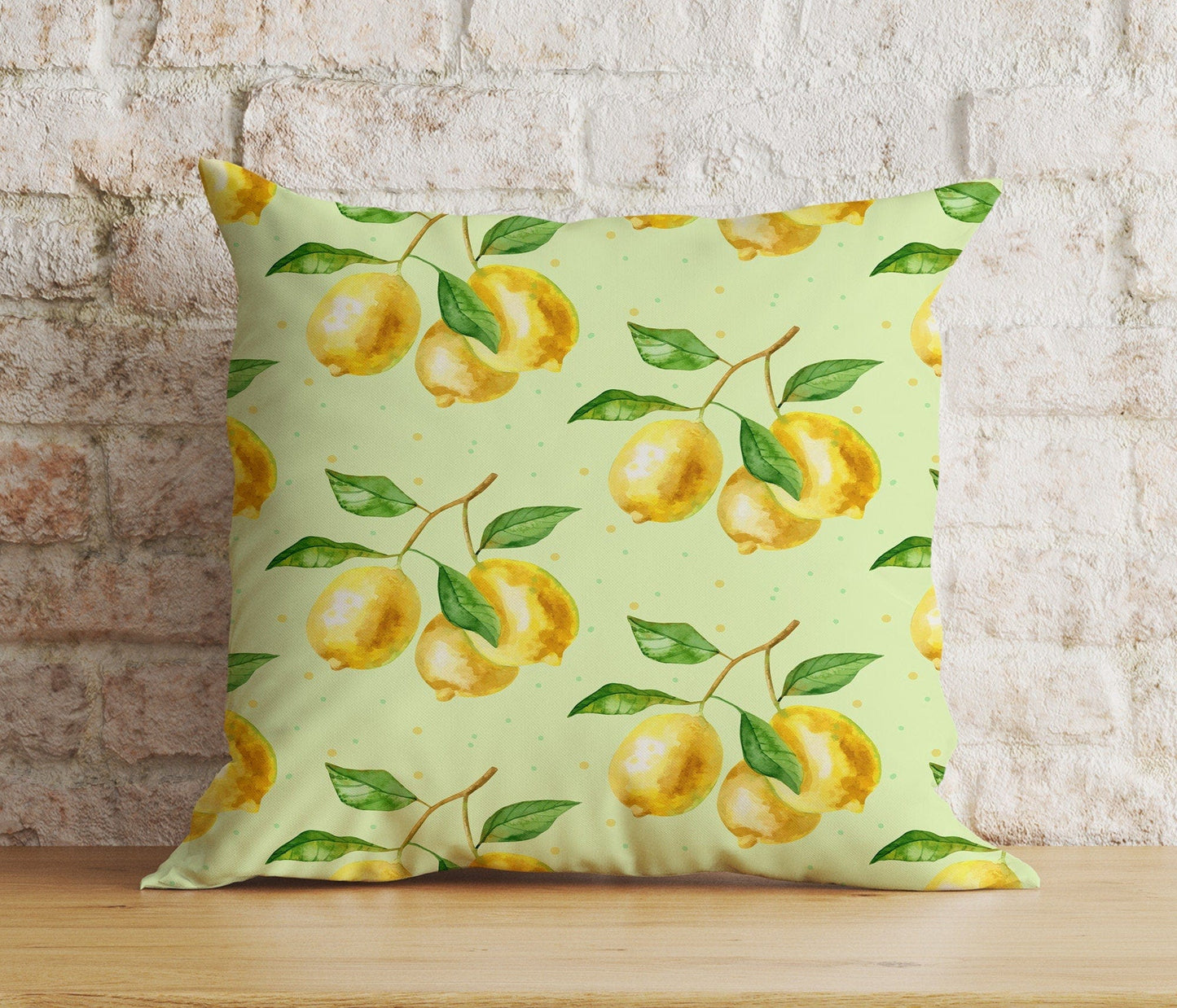 Onay Cushion Covers 4 / 12 x 12 inch (30 x 30 cm) Double Side Spring Living Room Citrus Lemon Euro Pillow Sham Cover Any Size Cushion Cover