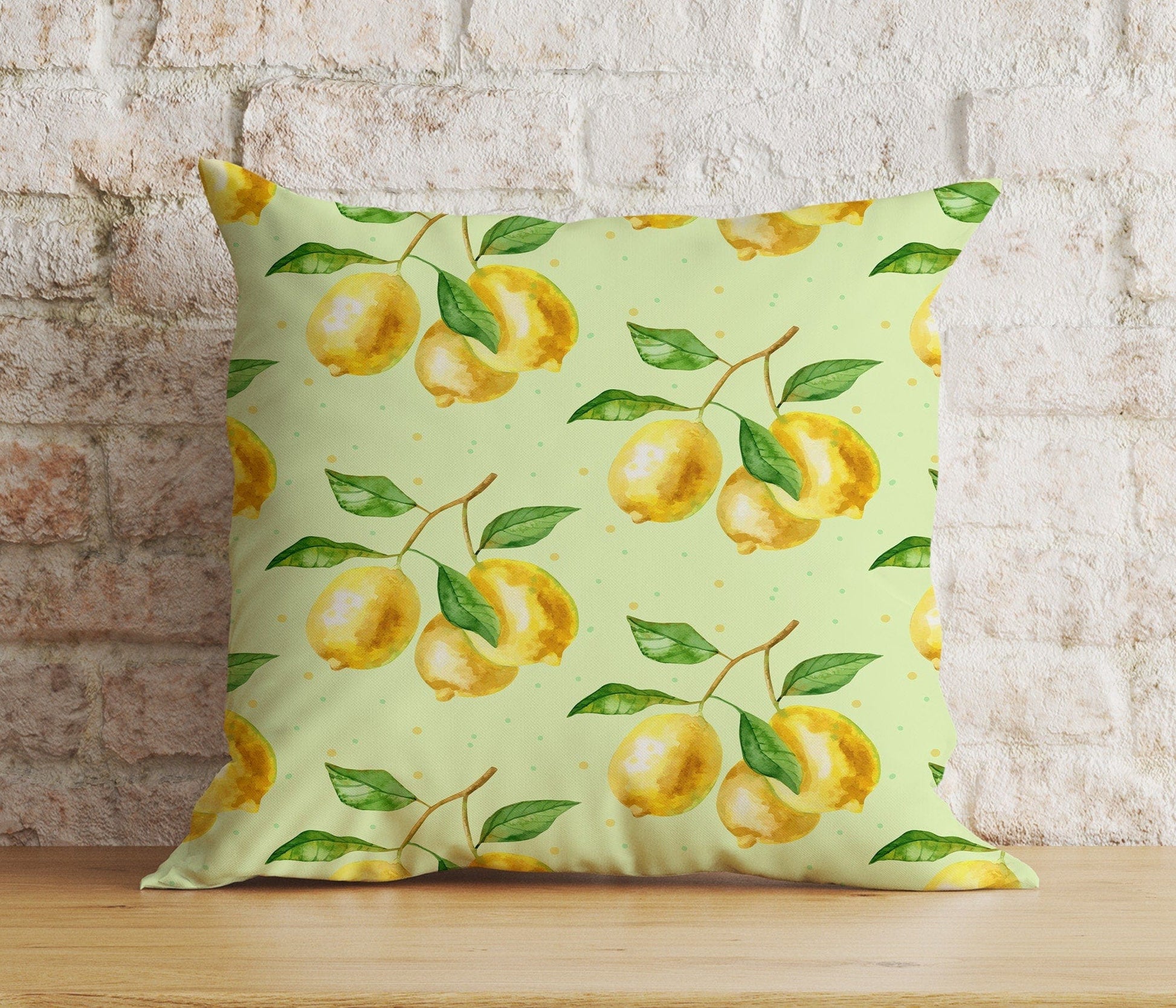 Onay Cushion Covers 4 / 12 x 12 inch (30 x 30 cm) Double Side Spring Living Room Citrus Lemon Euro Pillow Sham Cover Any Size Cushion Cover