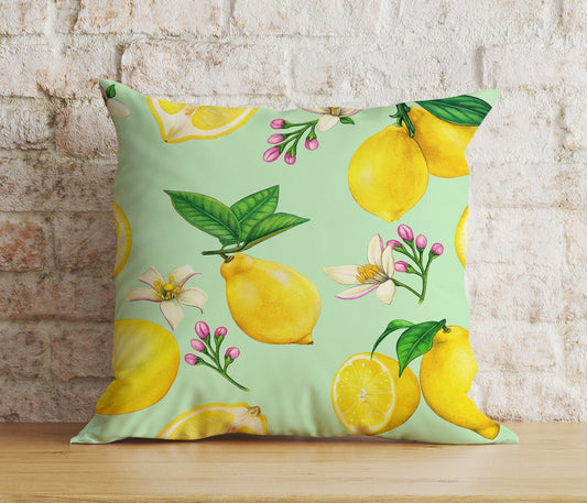 Onay Cushion Covers 1 / 12 x 12 inch (30 x 30 cm) Double Side Spring Living Room Citrus Lemon Euro Pillow Sham Cover Any Size Cushion Cover